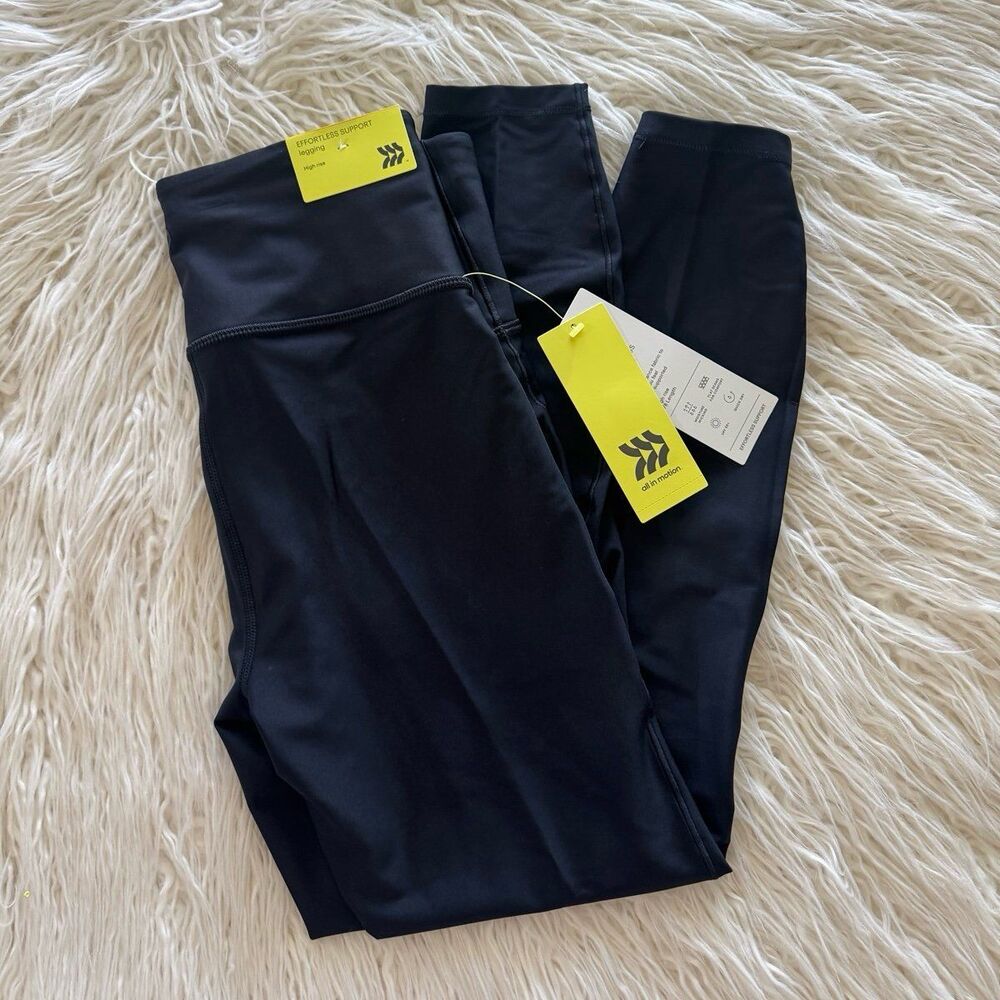 All In Motion Effortless Support Leggings Black Size Small
